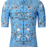 Velo Tattoo Men's Reborn Jersey Blue