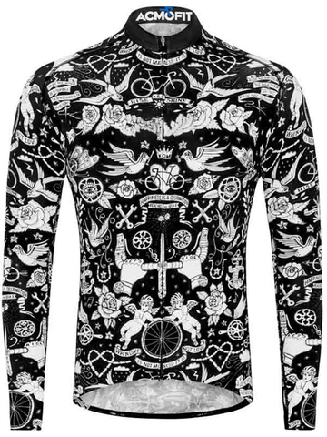 Velo Tattoo Lightweight Long Sleeve Summer Jersey