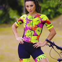 Women's Colorful Graphic Short Sleeve Trisuit