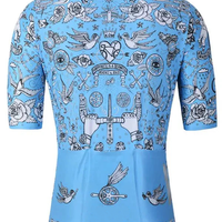 Velo Tattoo Men's Reborn Jersey Blue