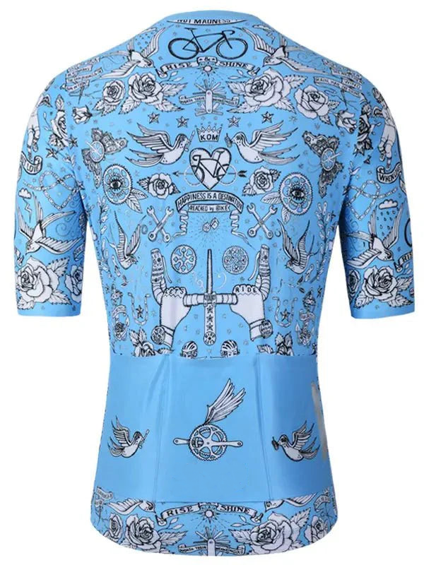 Velo Tattoo Men's Reborn Jersey Blue