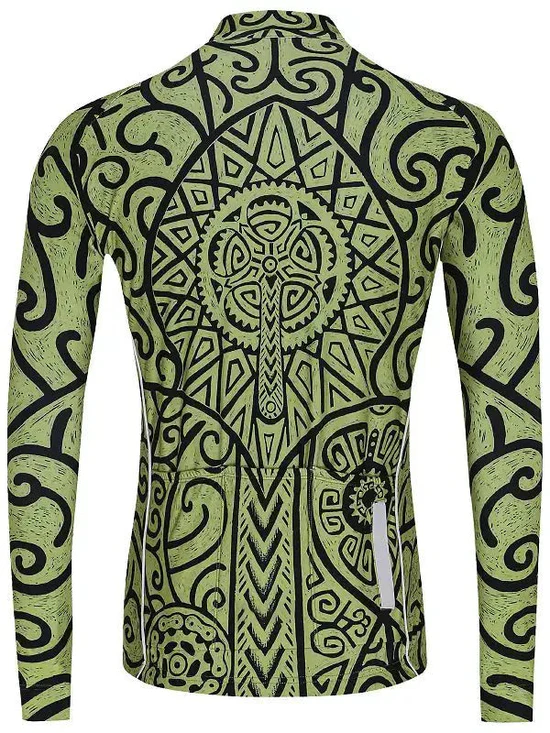 Zanzibar Green Men's Long Sleeve Jersey