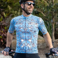 Velo Tattoo Men's Reborn Jersey Blue