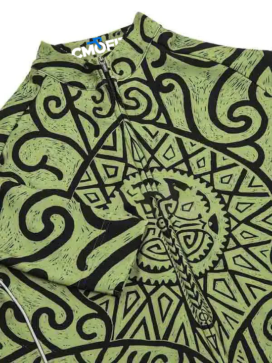 Zanzibar Green Men's Long Sleeve Jersey