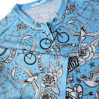 Velo Tattoo Men's Reborn Jersey Blue