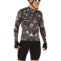 Bike Graffiti Lightweight Long Sleeve Summer Jersey