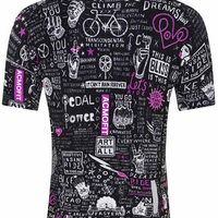 Bike Graffiti Breathable Short Sleeve Men's Jersey