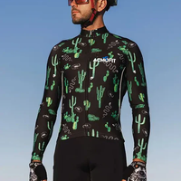 Totally Cactus  Men's Long Sleeve Jersey-Black