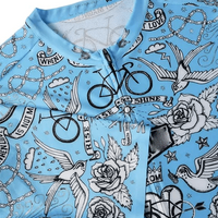 Velo Tattoo Men's Reborn Jersey Blue