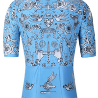 Velo Tattoo Men's Reborn Jersey Blue